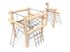 Traseu de aventură mare structură de frânghii din salcâm - BGL-8423 imagine 2